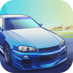 Drifting Nissan Car Drift Icon